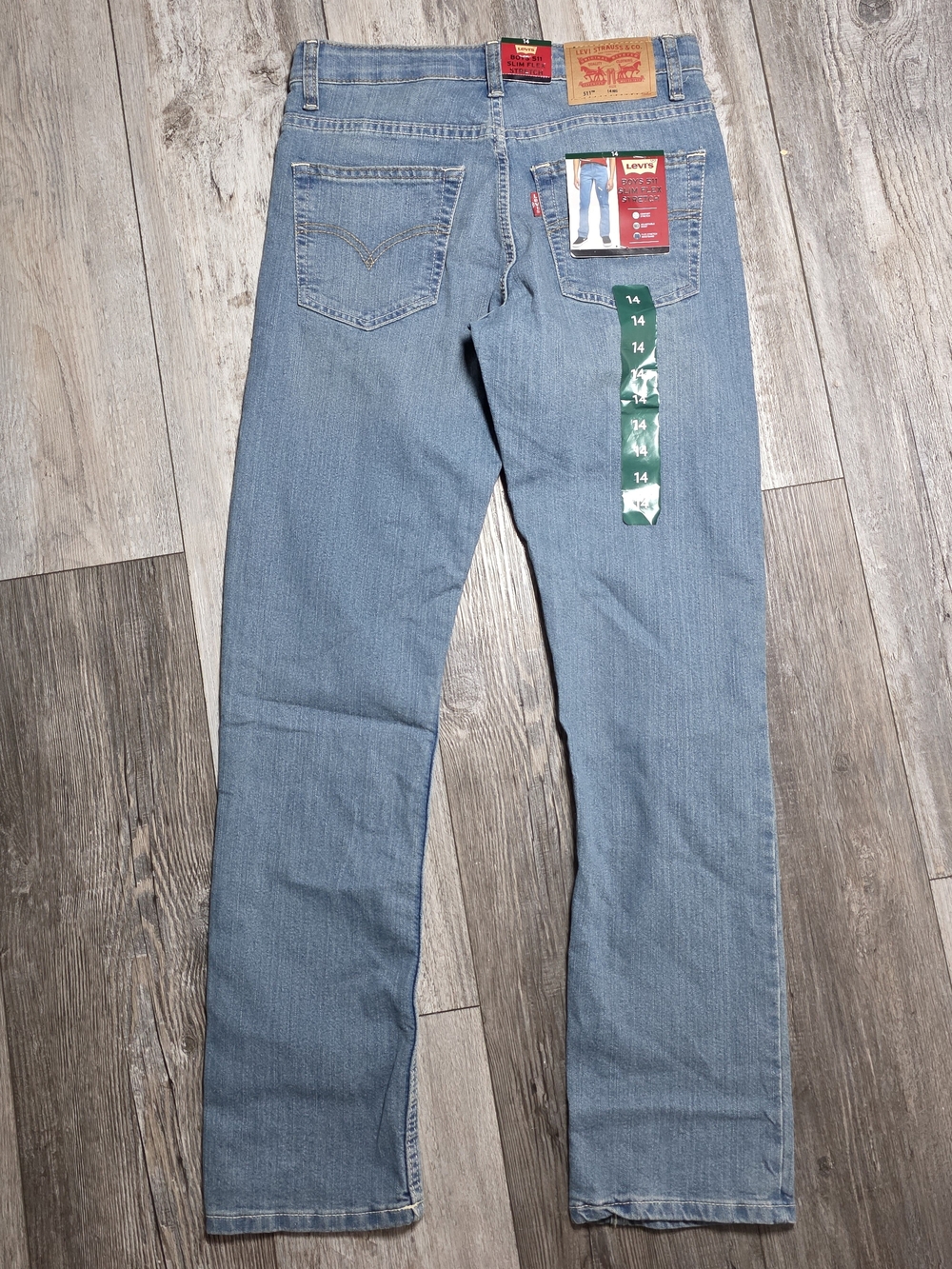 Levi's Boy's 511 Slim Fit Flex Streatch Adjustable Jeans Sz 14 & 16 *NWT